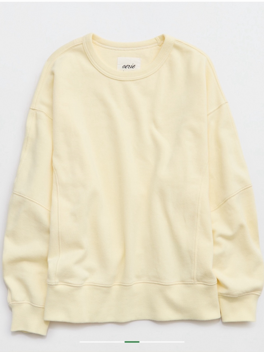 Aerie Go To Sweatshirt Large in Cozy Yellow
